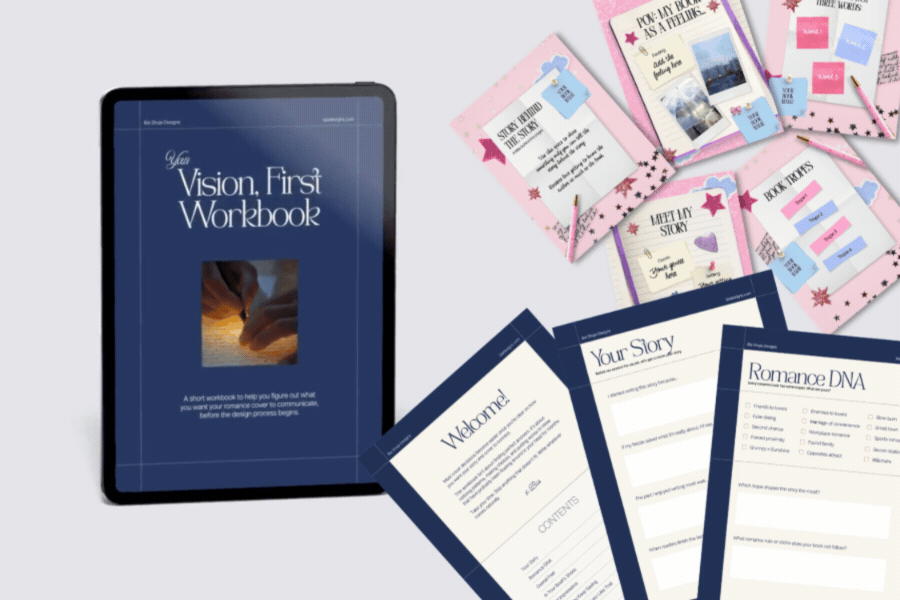 free cover design brief workbook fillable pdf print friendly for self-publishing authors